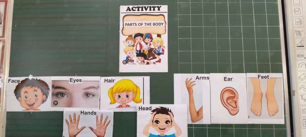 Sense organ activity done by LKG children
