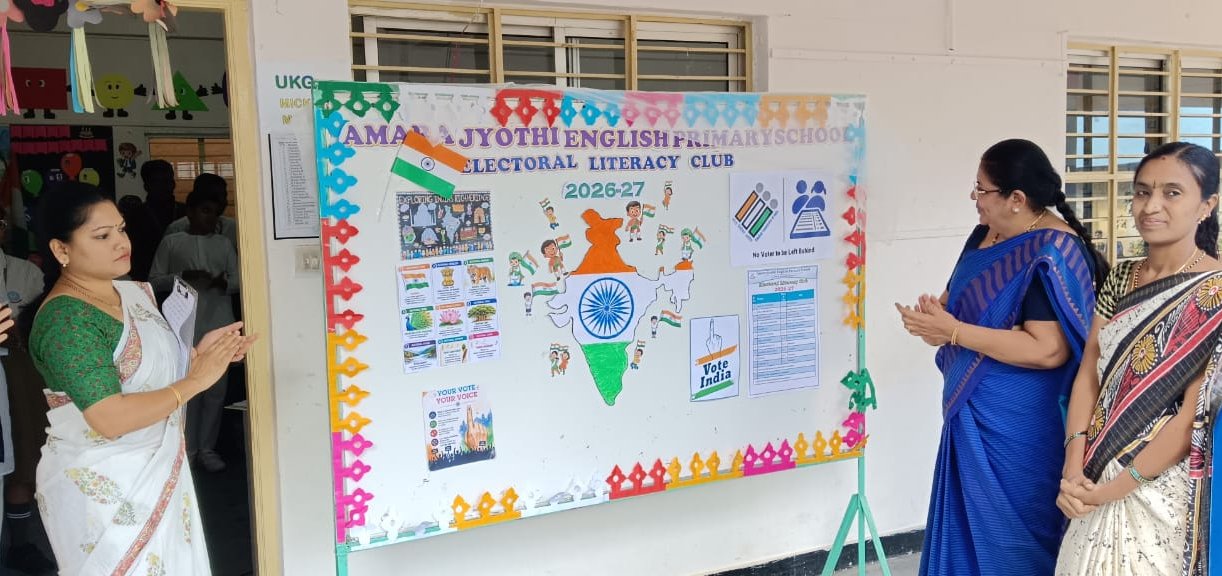 Electoral Literacy Club Inaugurated at Amara Jyothi English Primary School