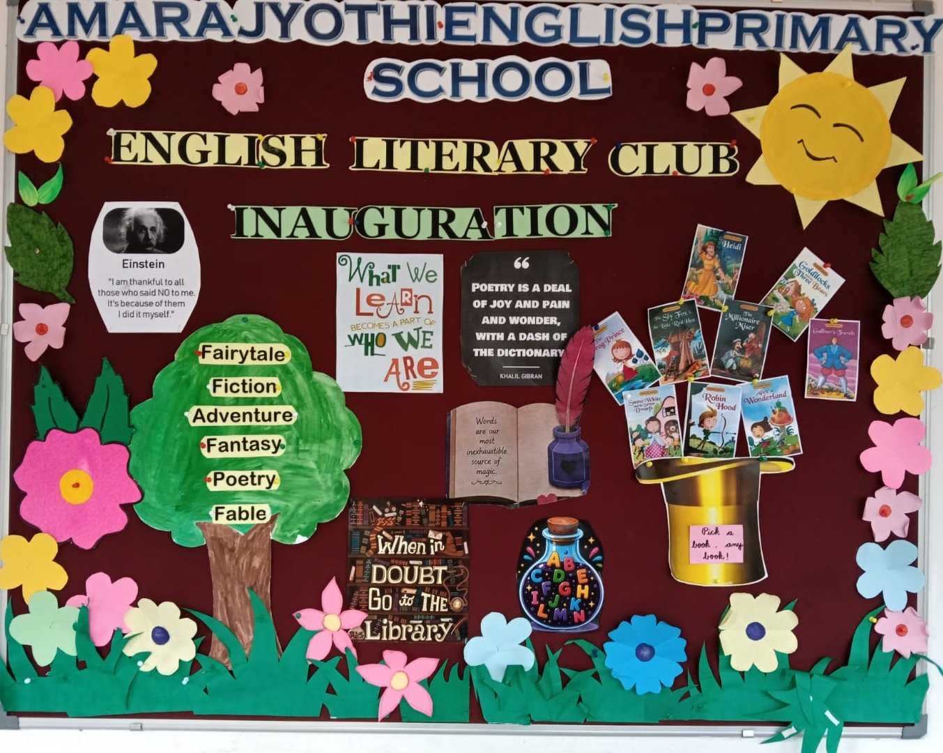 Literacy Club at Amara Jyothi English Primary School